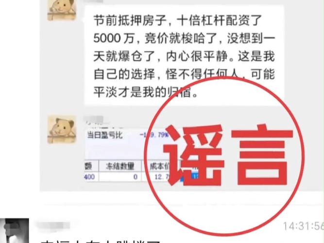 股民因配资炒股爆仓而跳楼 网友:不要把杠杆放得太大