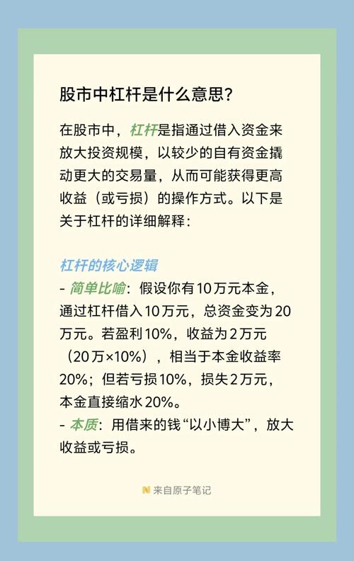 金融投资领域！股市杠杆概念及常见形式与投资好处解析？